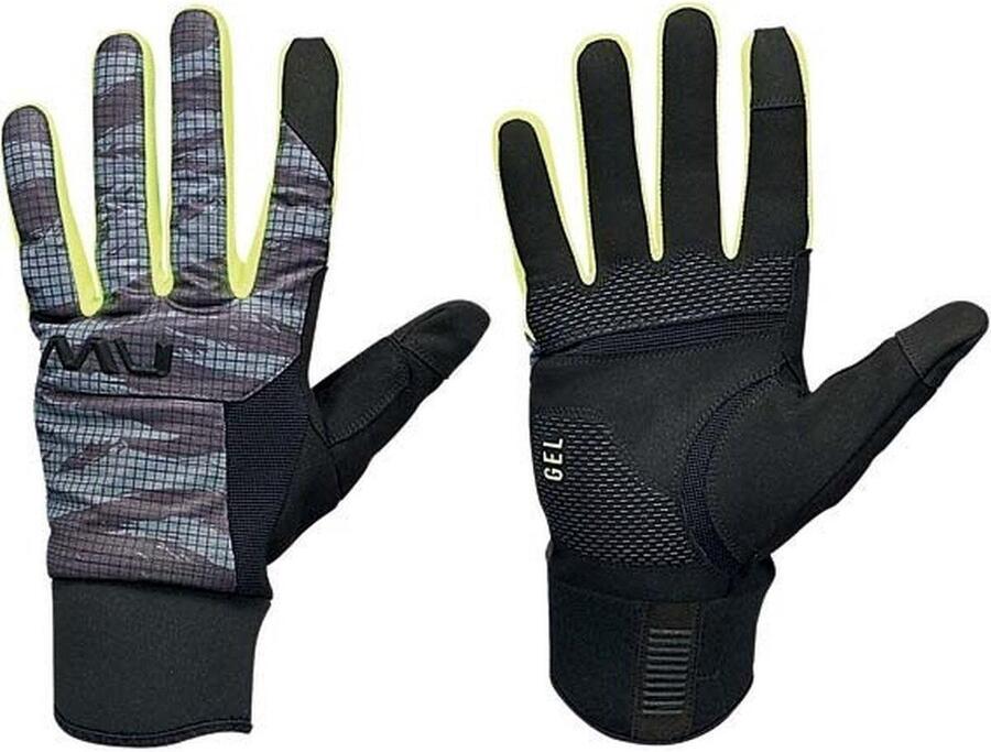 

NORTHWAVE Велосипедные перчатки гелевые, размер M - Fast Gel, серо-желтые