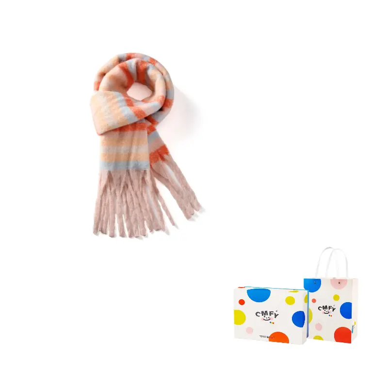 

CMFY Вязаный шарф унисекс, Pink Orange