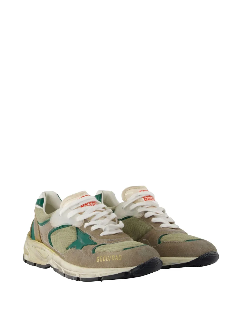 Кроссовки Running Dad New из замши GOLDEN GOOSE, бежевый — фото 2