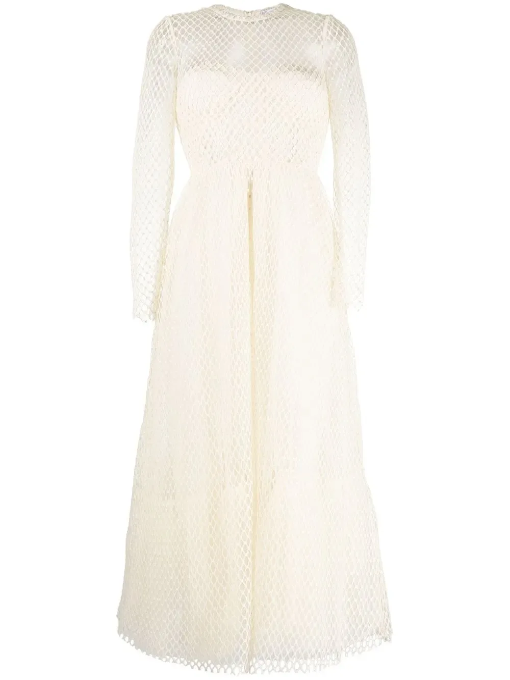 

Платье миди с длинными рукавами Red Valentino, бежевый