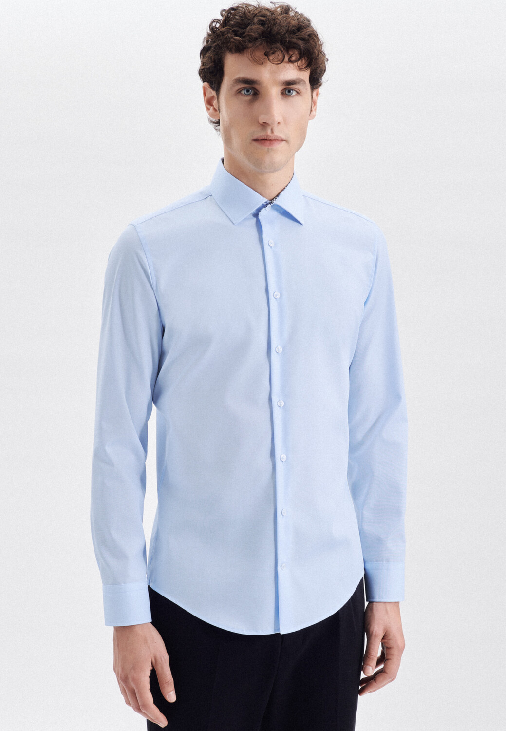 

Рубашка Seidensticker Business Slim, цвет Mittelblau