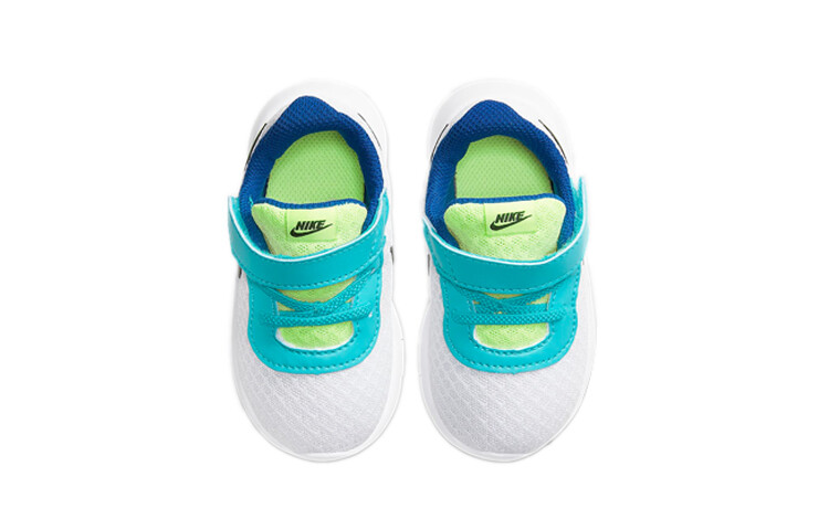Кроссовки Nike Tanjun Toddler Shoes TD Low-top White/Oracle Light Green/Ultra Blue/Black — фото 4