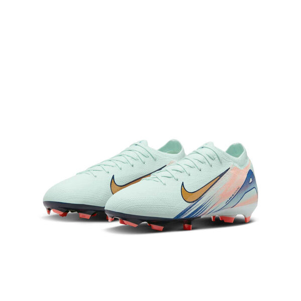 Кроссовки jr. vapor 16 pro mercurial fream speed fg 'barely green crimson metallic gold' Nike, зеленый — фото 3