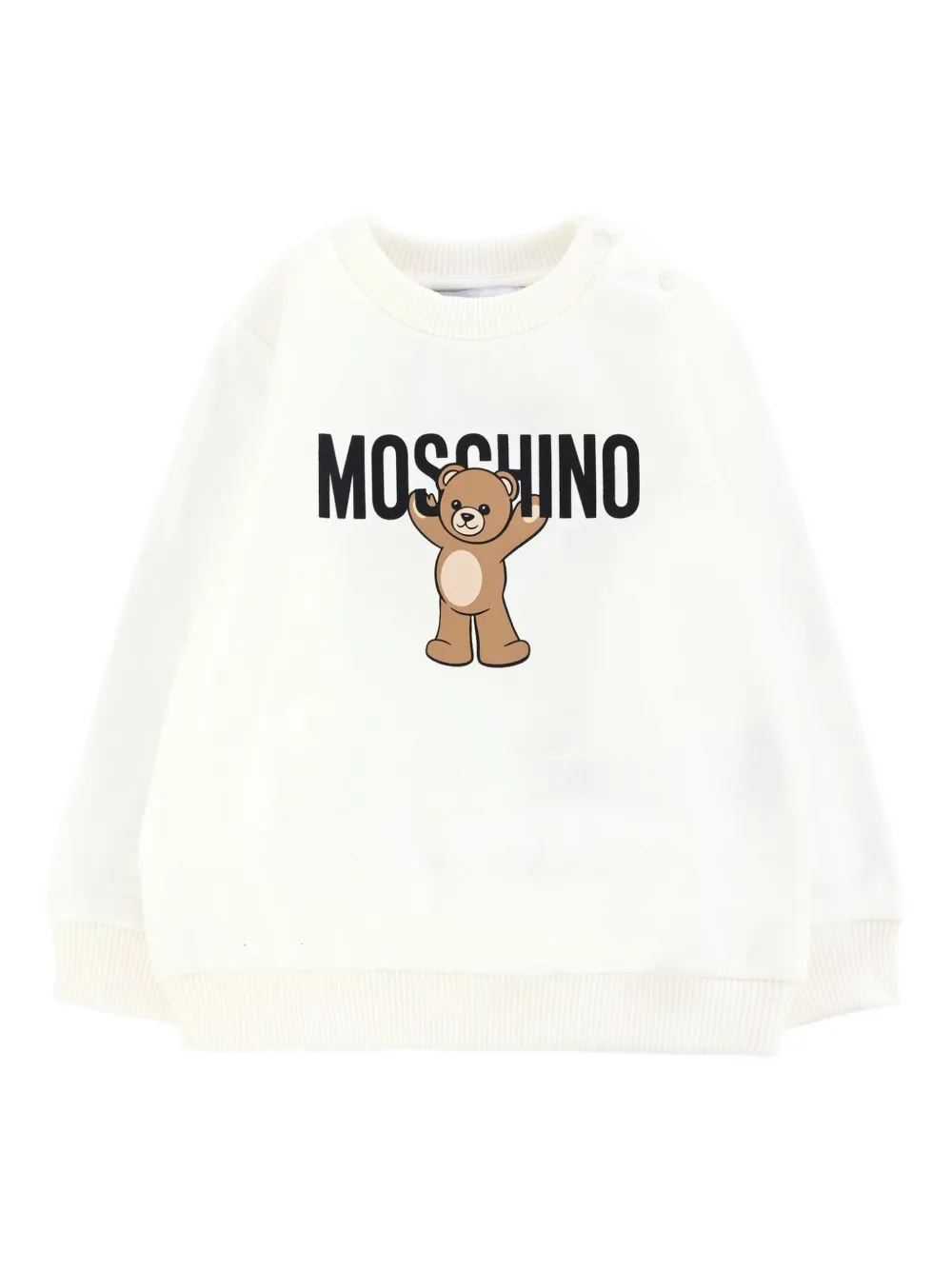 

Толстовка с круглым вырезом и принтом Moschino Kids, нейтральный