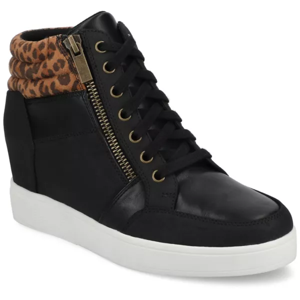 Женские удобные кеды-клин Clarity Journee, цвет leopard camel