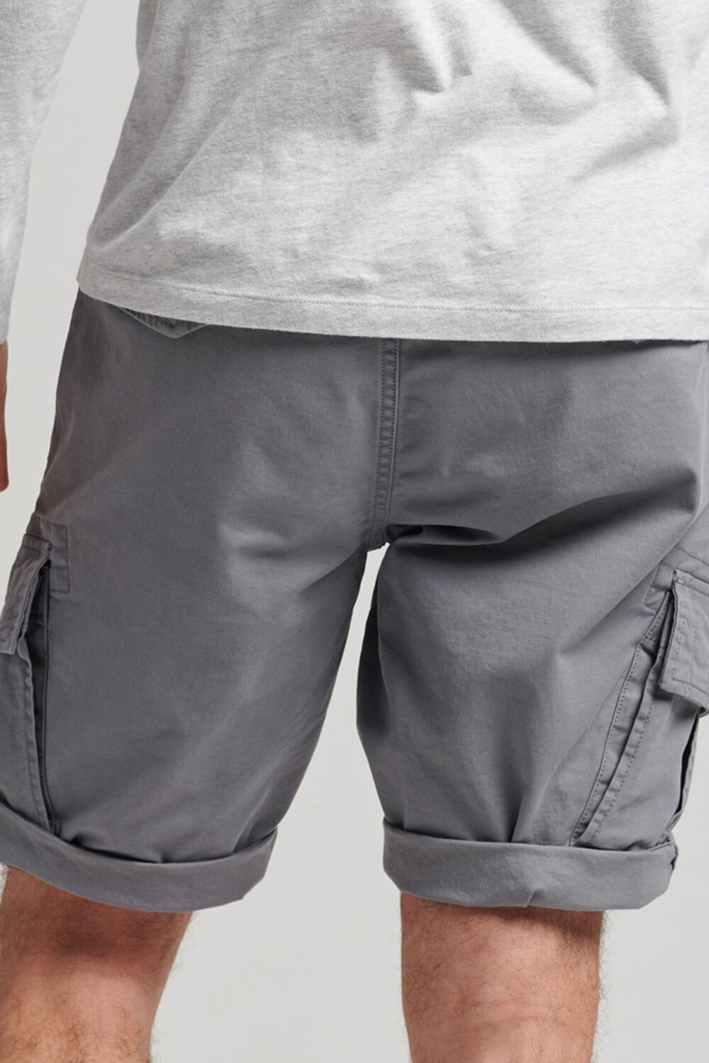 Шорты карго Vintage Core Superdry, серый — фото 4