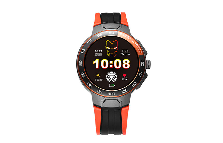 

MARVEL Часы Energy Collection Electronic Movement Silicone Strap Watch Unisex Black Dial MV 81100O