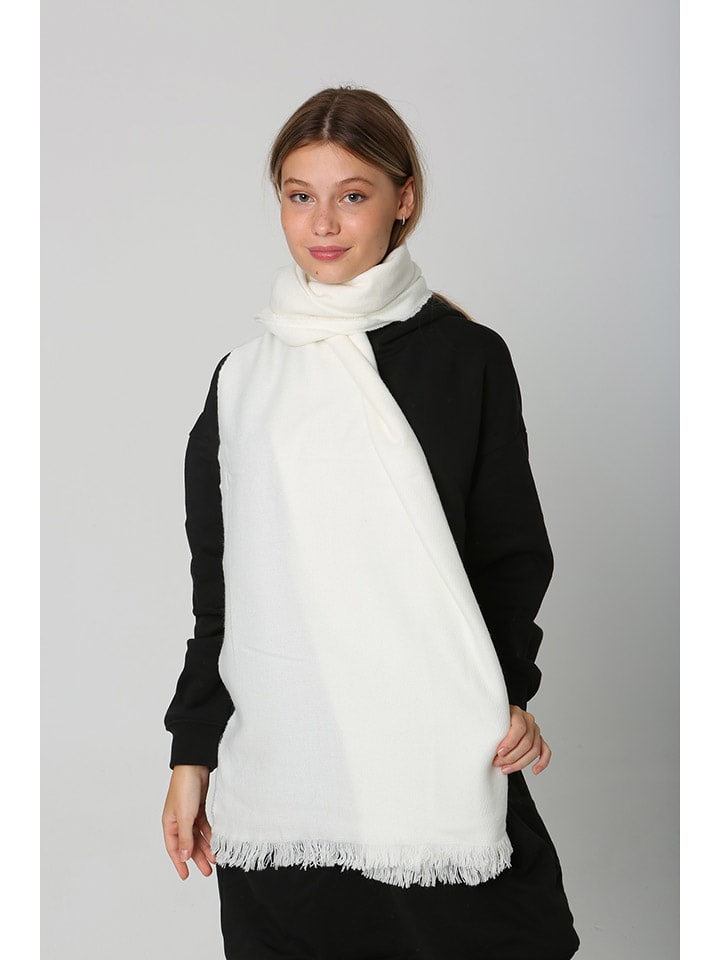 

Lucky Bees Белый шарф - (Д)180 x (Ш)70 см