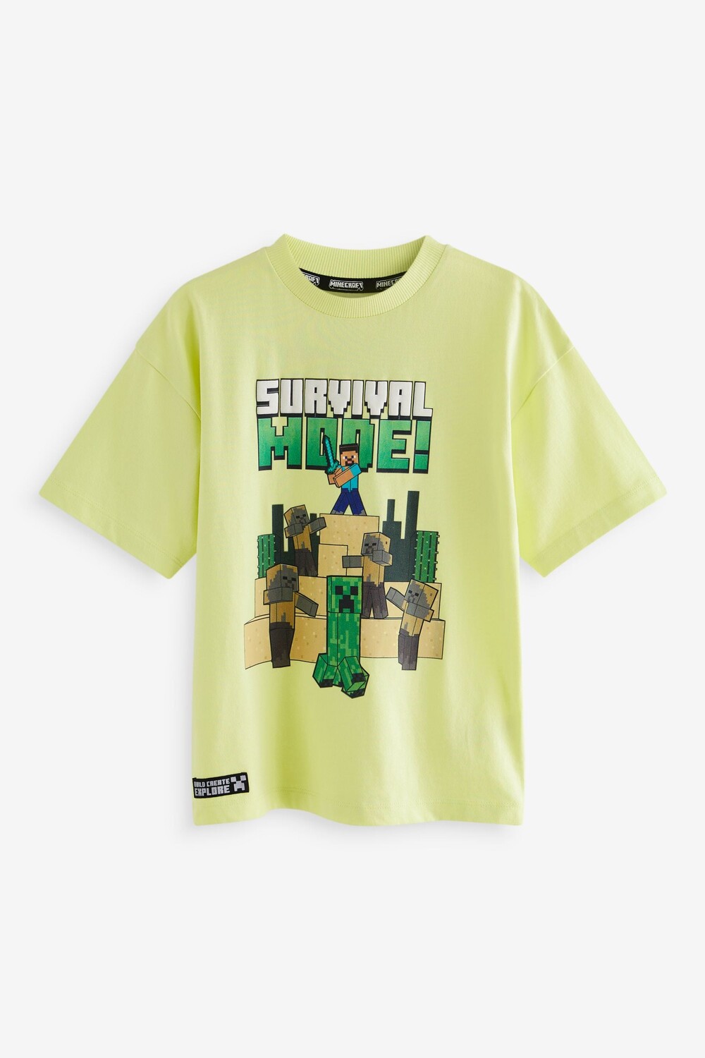 

Футболка Minecraft из 100% хлопка с лицензией (3 16 лет) Next, зеленый