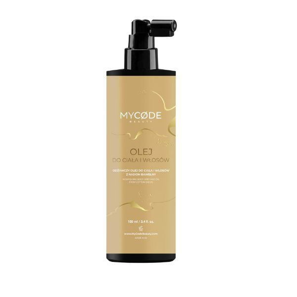 

Питательное хлопковое масло для тела и волос, 100 мл Mycode Beauty