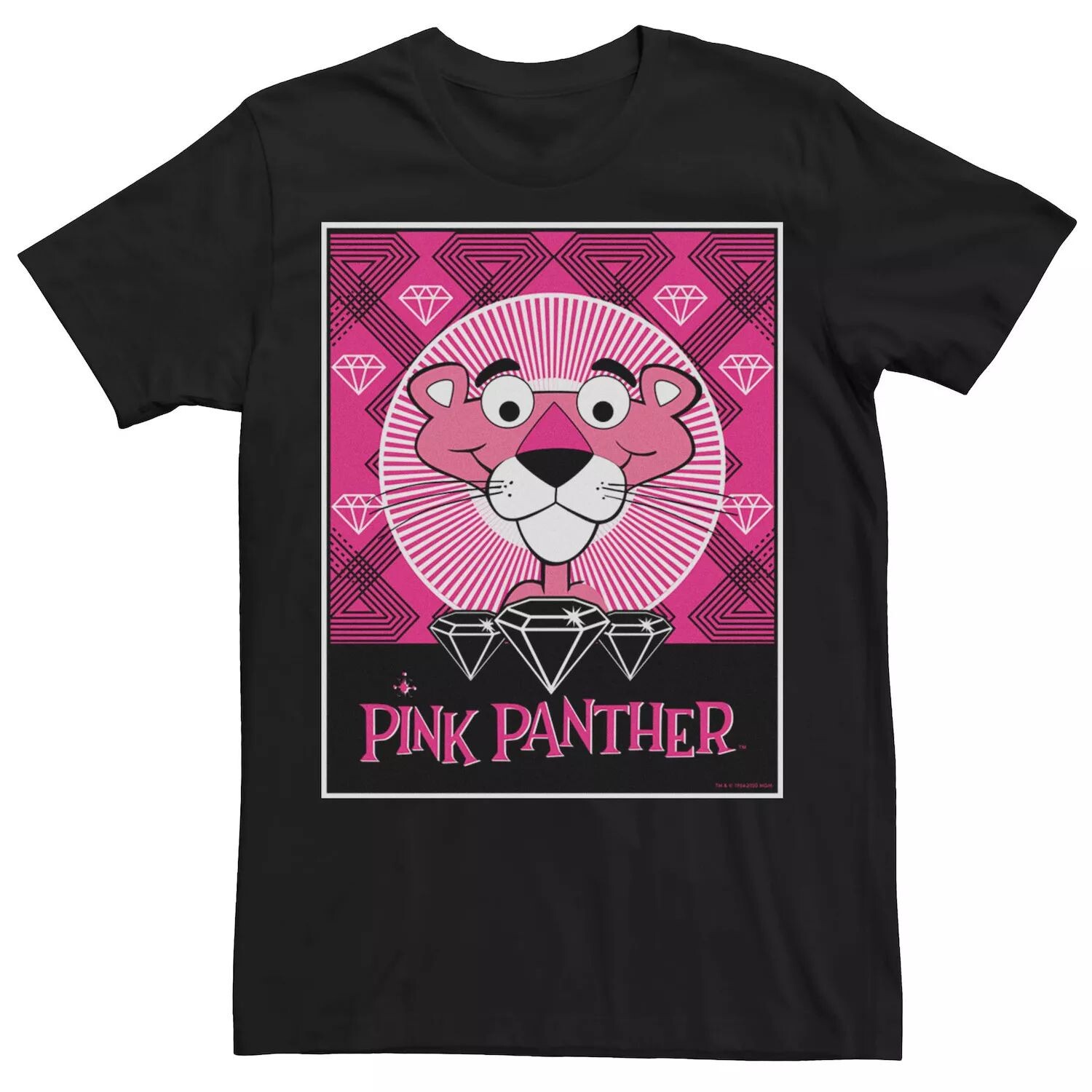 

Мужская футболка в тон с плакатом The Pink Panther Gem Licensed Character