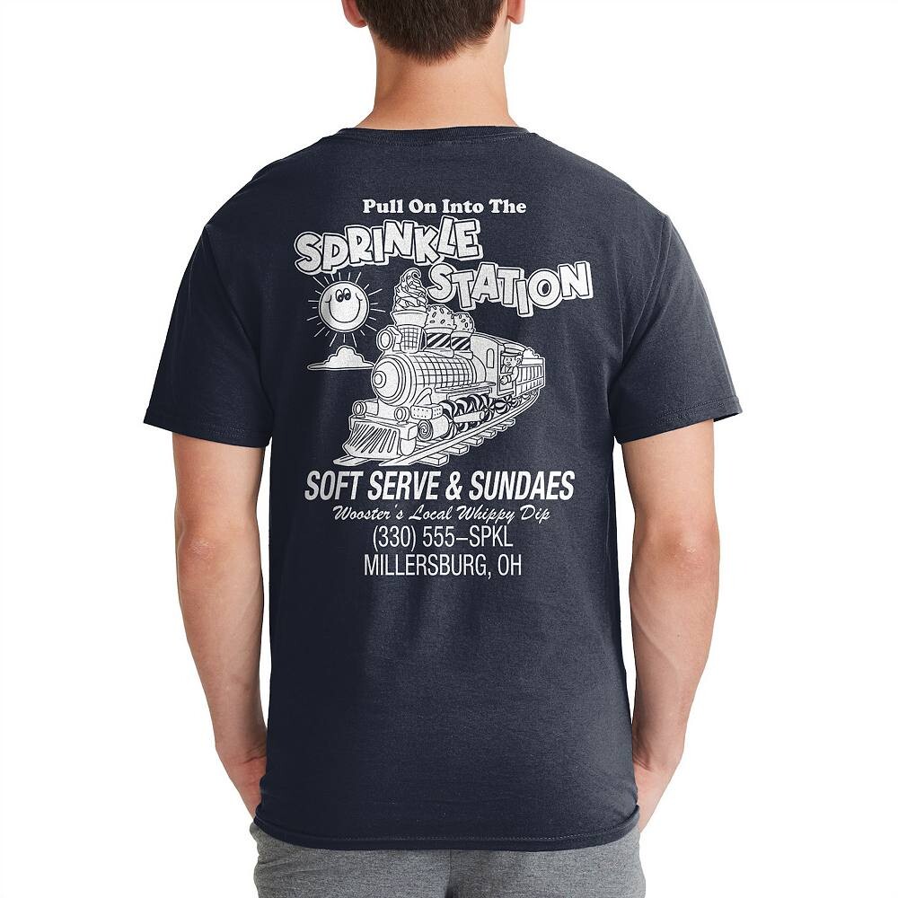 

Мужская футболка с рисунком Sprinkle Station Licensed Character, темно-синий