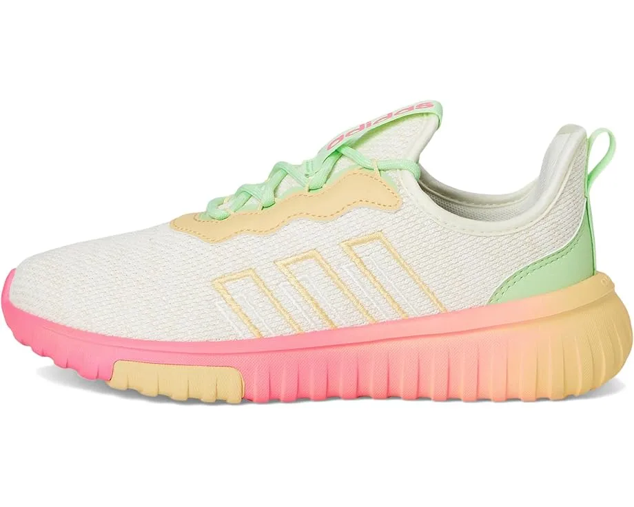 Кроссовки Adidas Kids Kaptir Flow 2.0 Shoes (Little Kid/Big Kid), Off White/Wonder White/Lucid Pink — фото 4