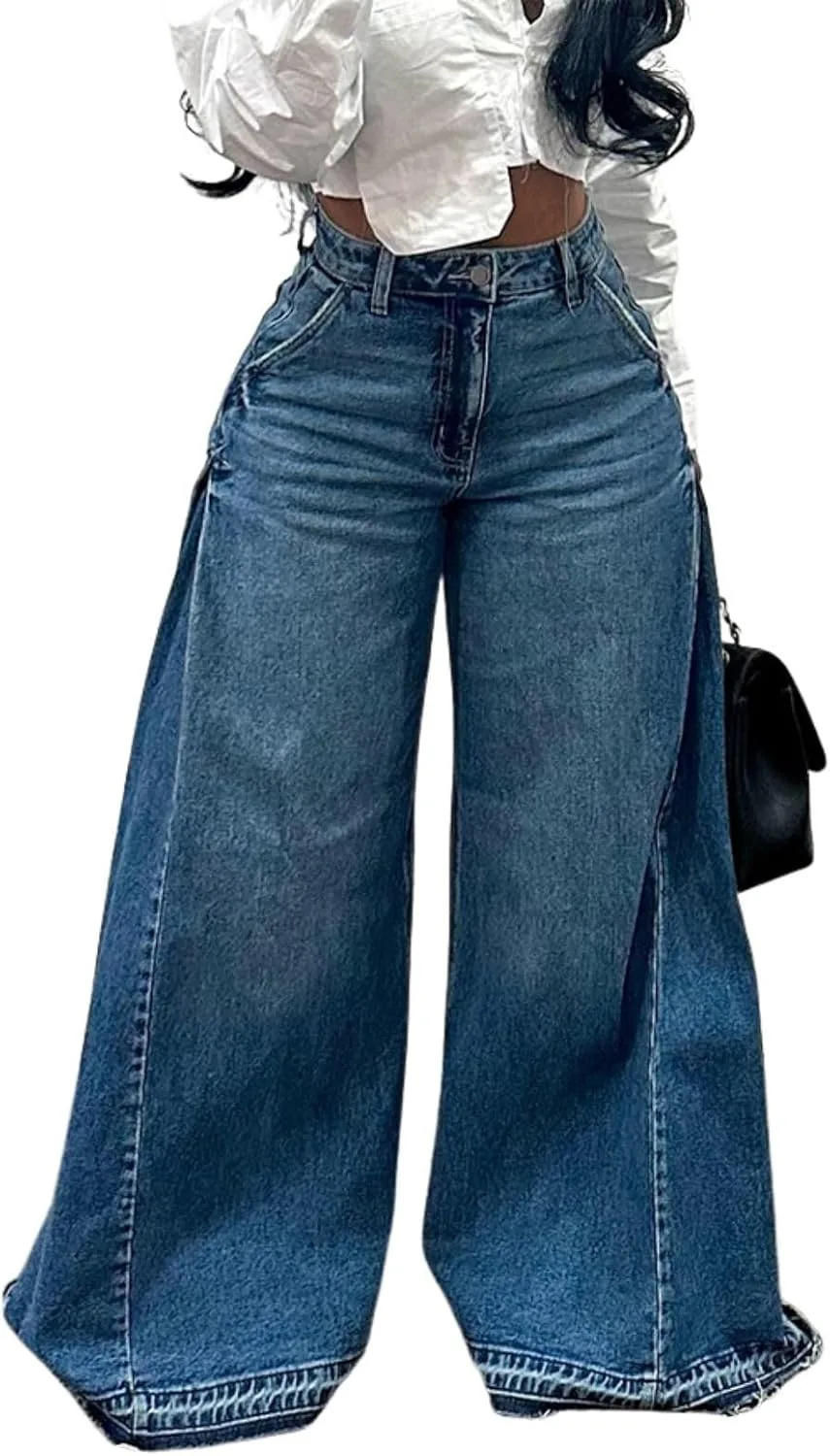 

Джинсы Flare для женщин, низкая посадка, расклешенные, с вышивкой Lafaguw