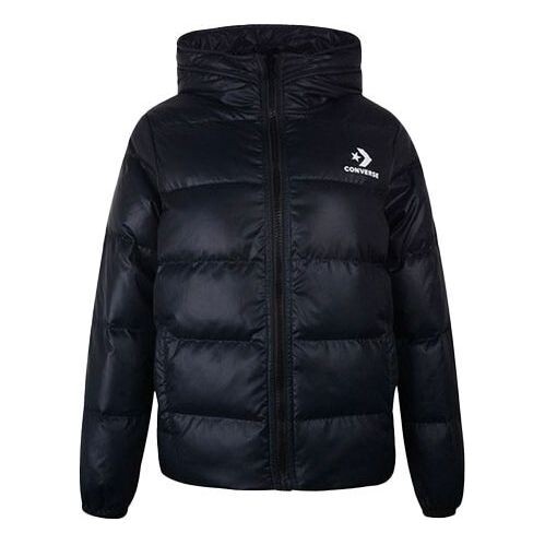

Куртка down fill puffer jacket 'black' Converse, черный