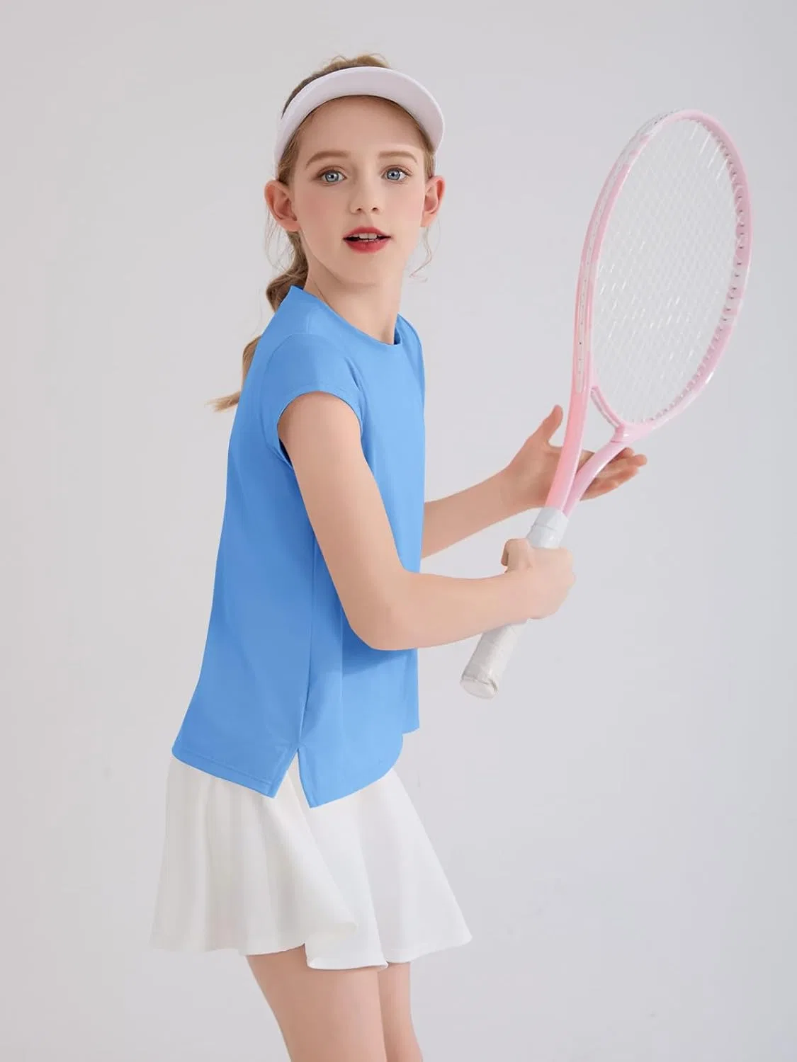 Детская футболка для активного отдыха Haloumoning, Sky Blue, 5-14 лет — фото 2