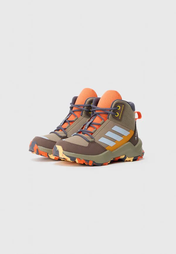 Походные ботинки ax4r mid k Adidas Terrex, Blanch Cargo/Crystal Sky/Pure Tangerine — фото 2