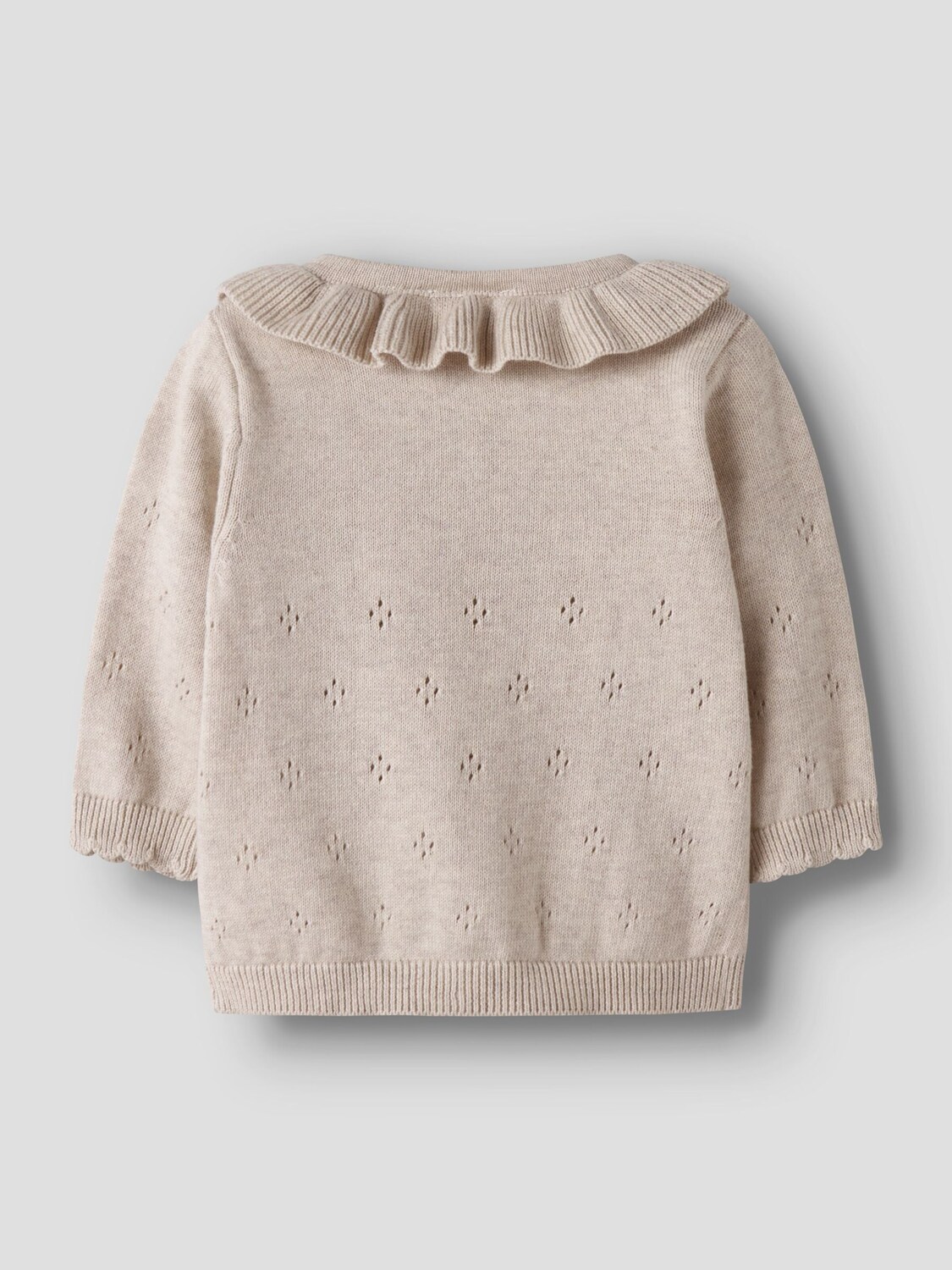 NAME IT Кардиган из трикотажа в темно-бежевом цвете — фото 2