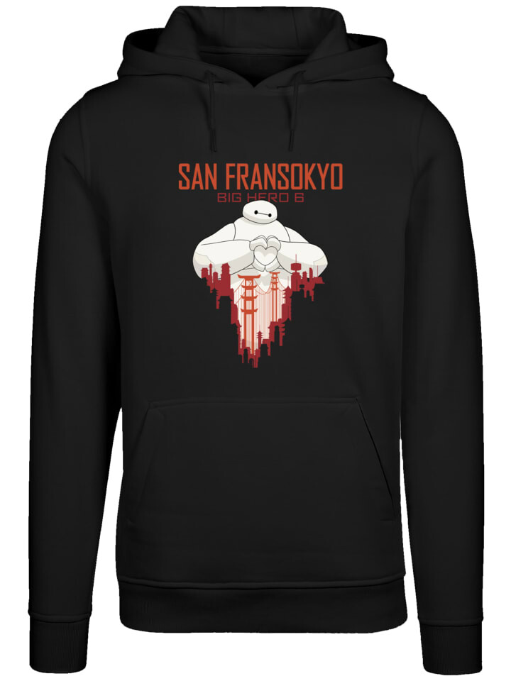 

Пуловер F4NT4STIC Big Hero 6 Baymax San Fransokyo Heart, черный