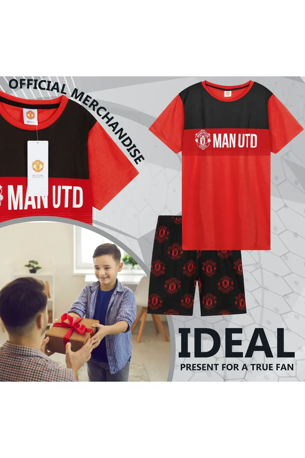 Пижама детская Manchester United Fc, красный — фото 3