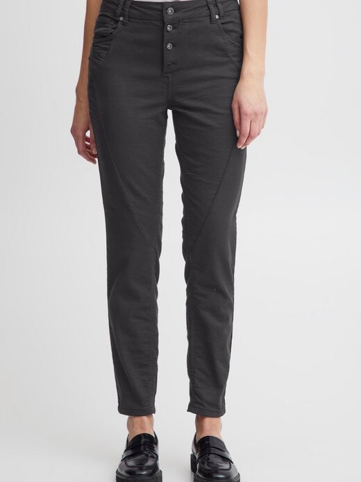 

Брюки из ткани пзросита Pulz Jeans, черный