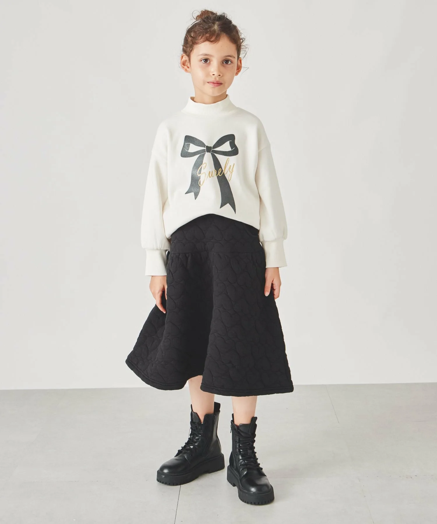 Вязаная стеганая юбка Ever Closet, black — фото 2