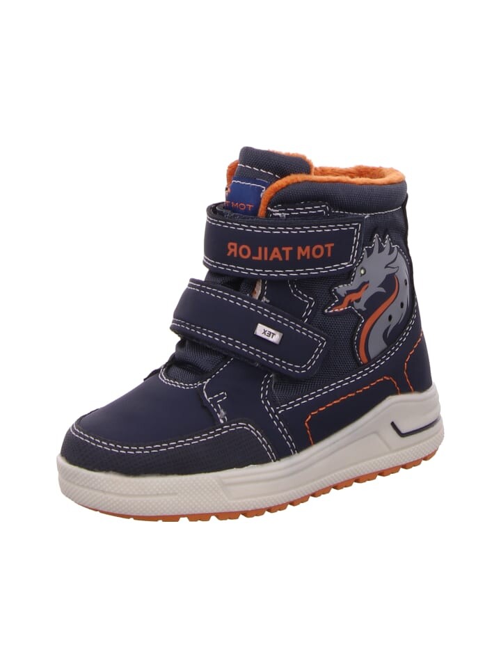 

Сапоги Tom Tailor Klettstiefel Mit Tex, синий