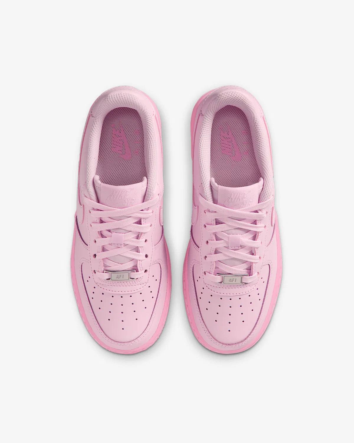 Детские кроссовки Nike Air Force 1, Pink Foam/Pink Rise/Pink Foam — фото 4