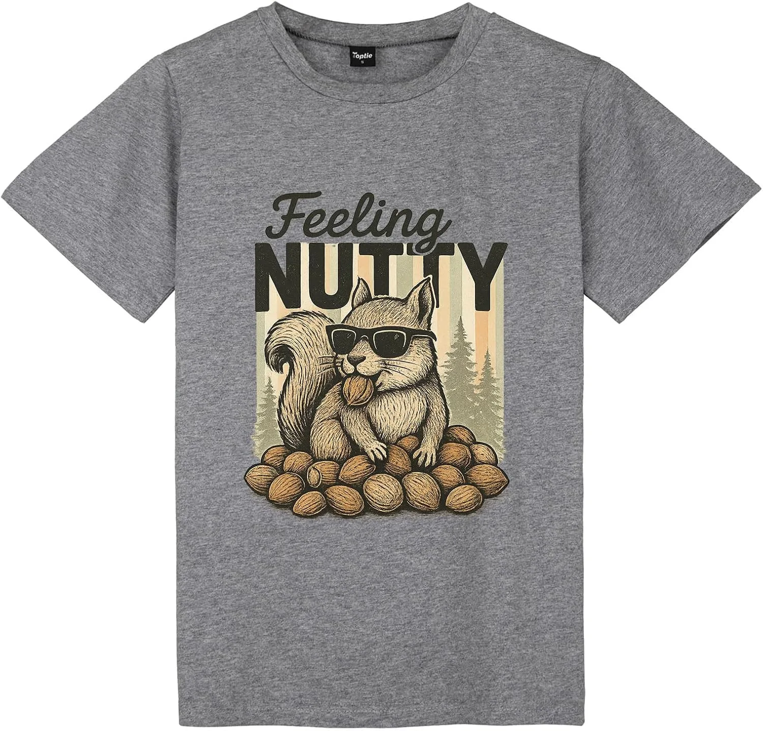 

Футболка TopTie Squirrel Feeling Nutty, Unisex Cotton Crewneck