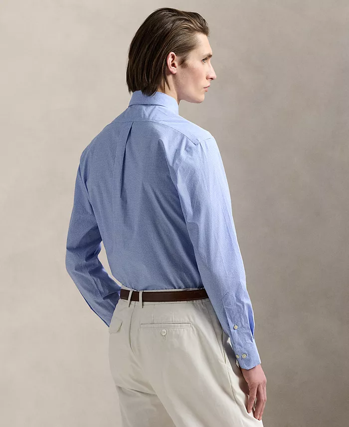 Мужская хлопковая рубашка Purepress Oxford Polo Ralph Lauren, синий — фото 2