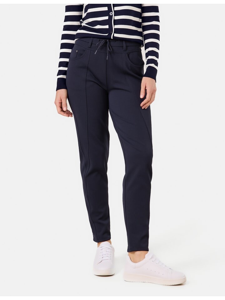 

Тканевые брюки Gerry Weber Hose Freizeit verkürzt, темно-синий