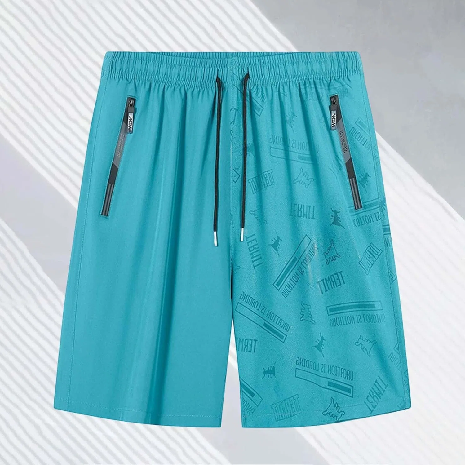 Шорты активные Ice Silk Stretch Quick-Dry, C18 Blue (water Effect) — фото 2