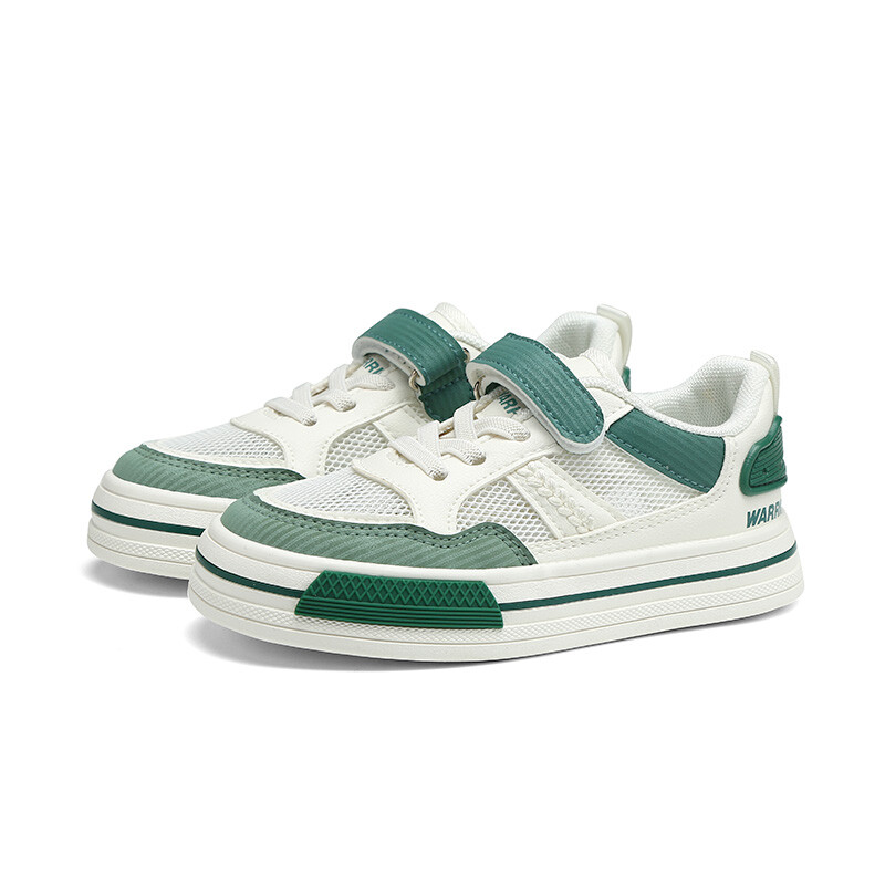 Кроссовки WARRIOR Kids Lifestyle Shoes Kids Low-top White, зеленый — фото 3