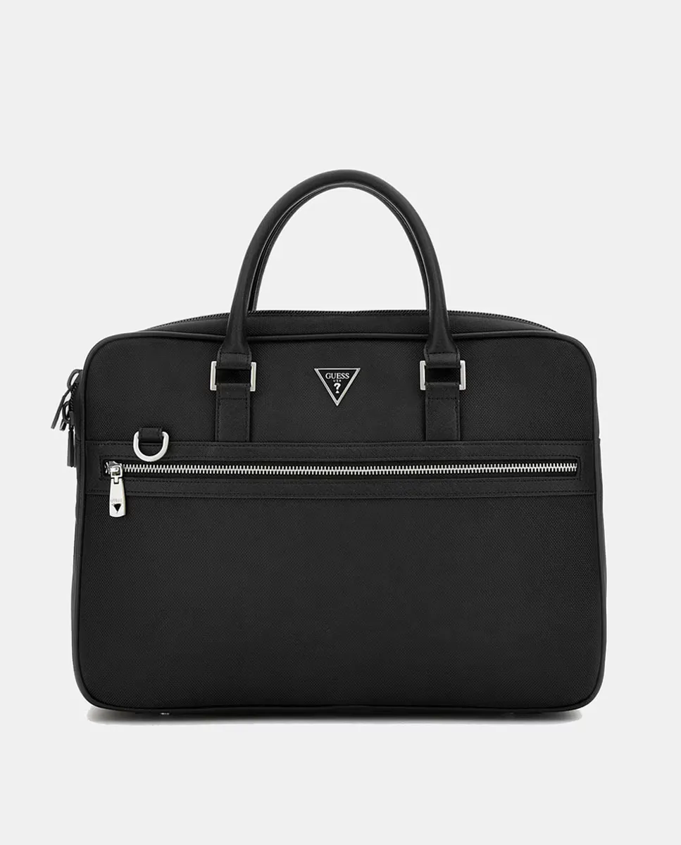 

Портфель Lugano на молнии Guess, чёрный