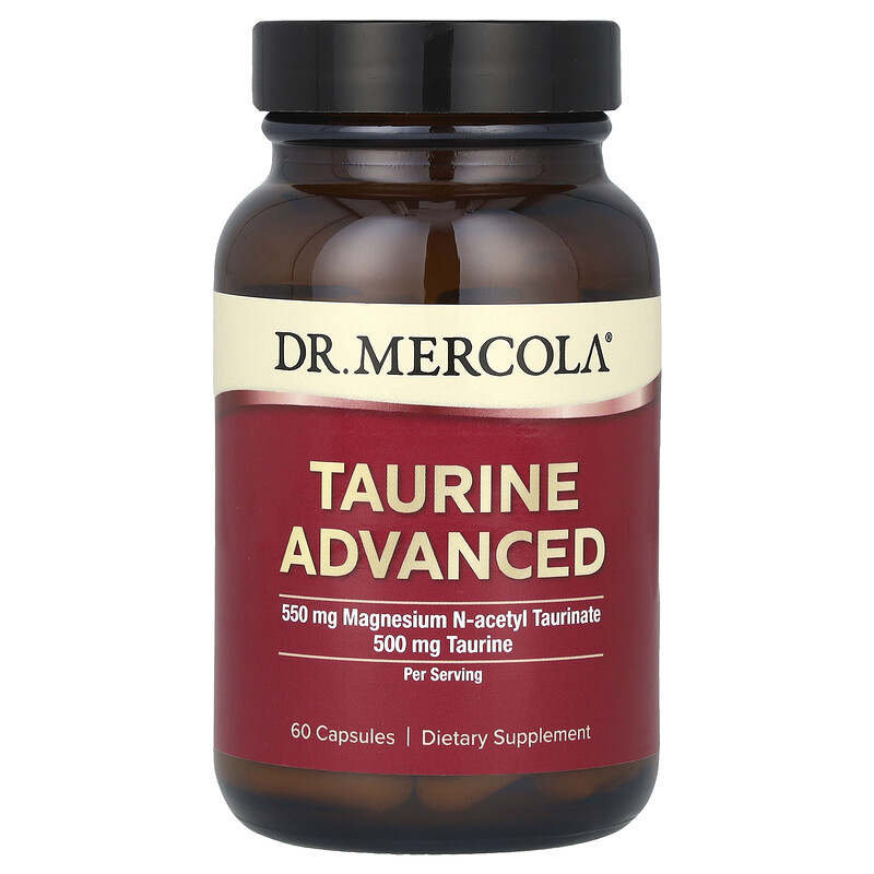 

Dr. Mercola, Таурин улучшенный, 60 капсул