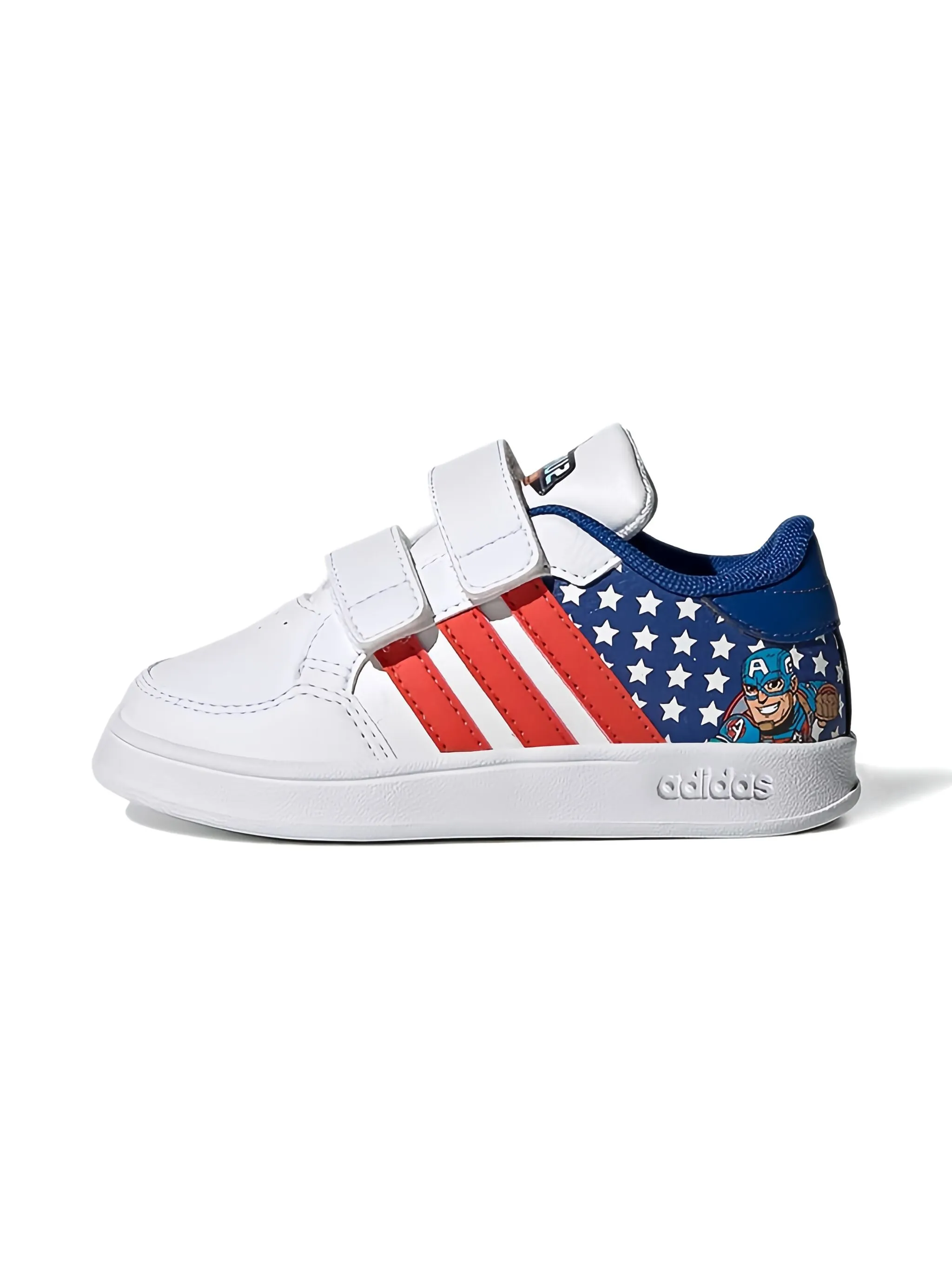 Кроссовки Breaknet Marvel - Captain America Adidas Kids, белый — фото 2
