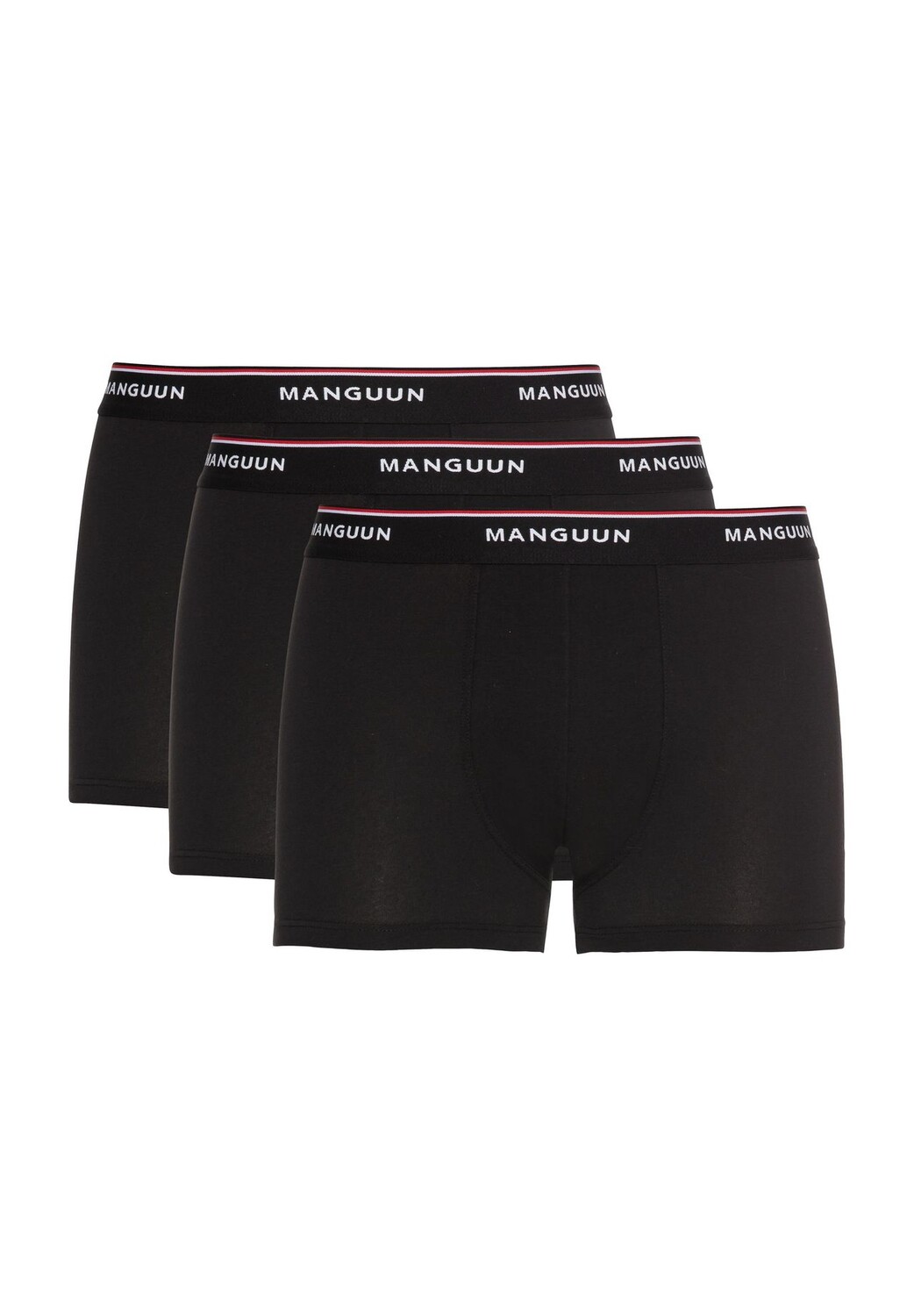 

Трусы, 3 шт., пояс с логотипом, мужские Manguun, цвет Allblack