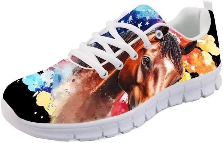 

Женские спортивные кроссовки Forchrinse с принтом американского флага и смелого орла, кроссовки для мужчин и женщин, обувь USA, президентская независимость, Tie Dye Horse American Flag