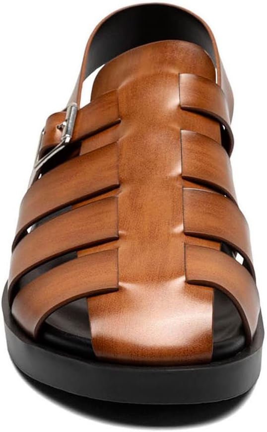 Мужские сандалии Stacy Adams Montego с ремешком и пряжкой, Cognac — фото 3