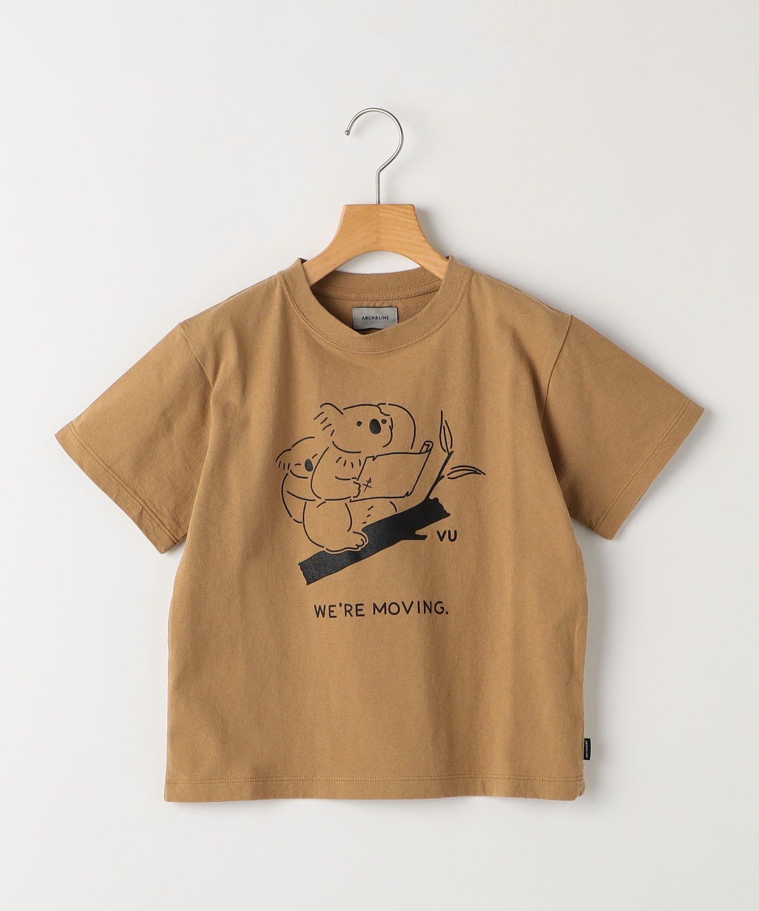 ARCH&LINE: 110~145 см / Футболка с коротким рукавом и животным принтом SHIPS KIDS, Beige