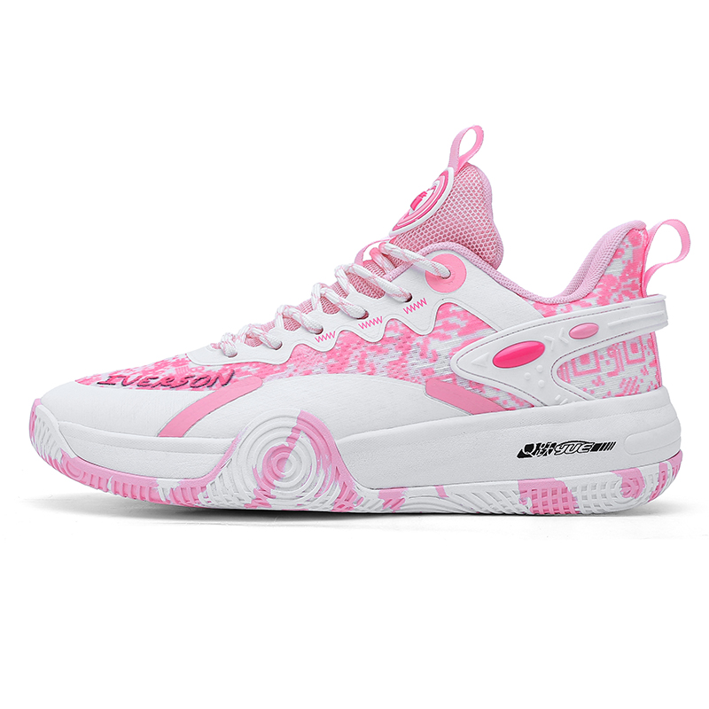 

IVERSON Кроссовки Chase 1 Fondant Pink White нескользящие, износостойкие, дышащие низкие баскетбольные унисекс Fondant Pink White, цвет Fondant Pink White