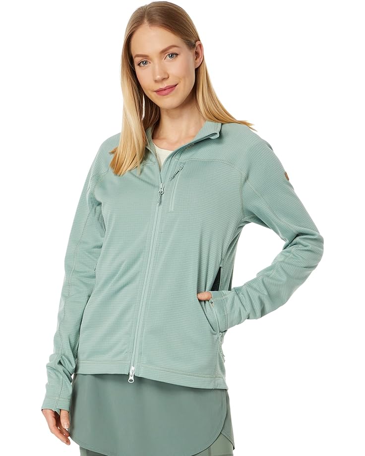 

Куртка Fjällräven Abisko Lite Fleece, цвет Misty Green