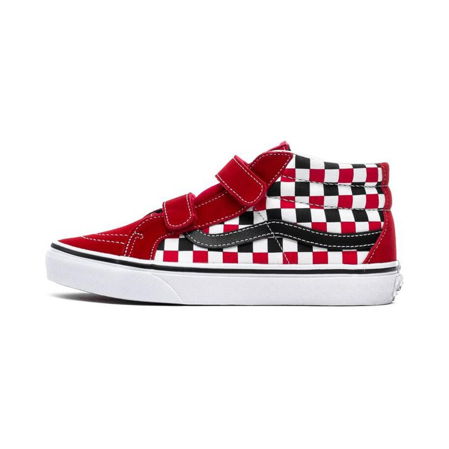 

Sk8-Mid Reissue V Toddler 'Checkerboard - Racing Red' Vans