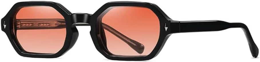 

Солнцезащитные очки в винтажной оправе маленького размера для женщин и мужчин. Мужские солнцезащитные очки класса люкс в стиле панк с заклепками для вождения SZVVBKK, Black Orange Red