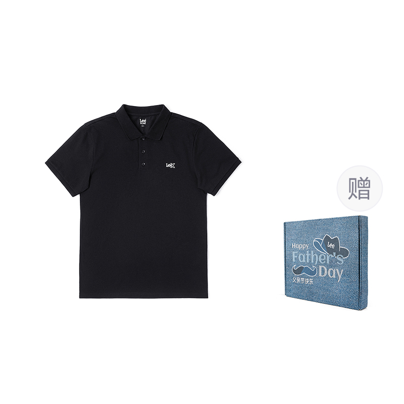 

SS25 Поло Unisex Lee, черный