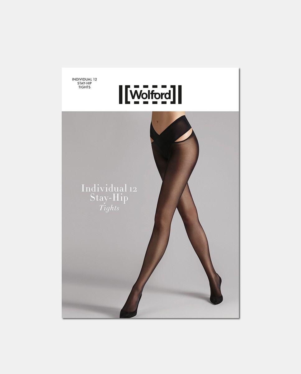 

Трусики Wolford плотностью 12 ден с эластичными ремнями на талии Wolford, черный