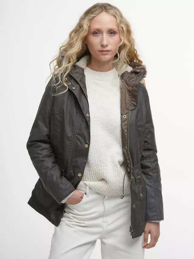 

Парка Barbour Kelsall Wax, цвет olive/classic