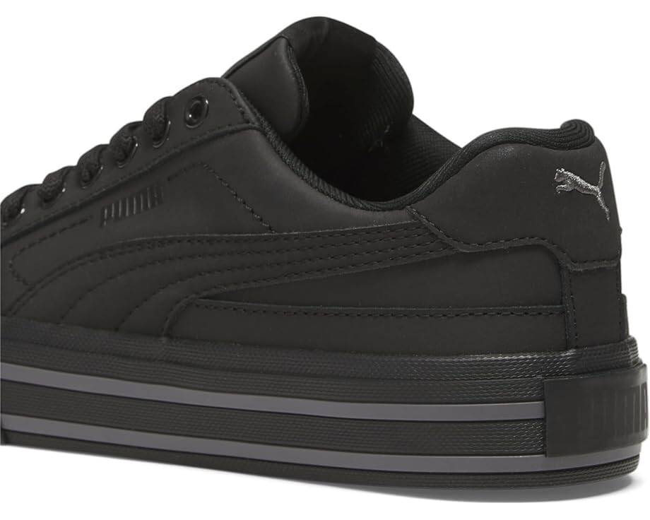 Кроссовки PUMA Kids Court Classic Vulc, цвет Puma Black-Puma Black-Cool Dark Gray — фото 4