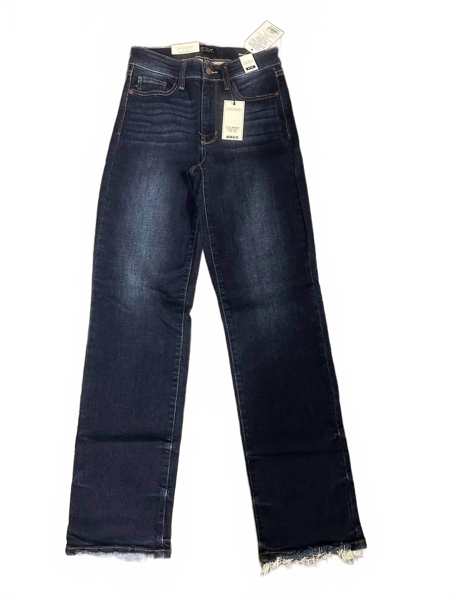 

Женские джинсы Seabeck Mid Rise Straight Leg в темной мойке Judy Blue, Dark Wash