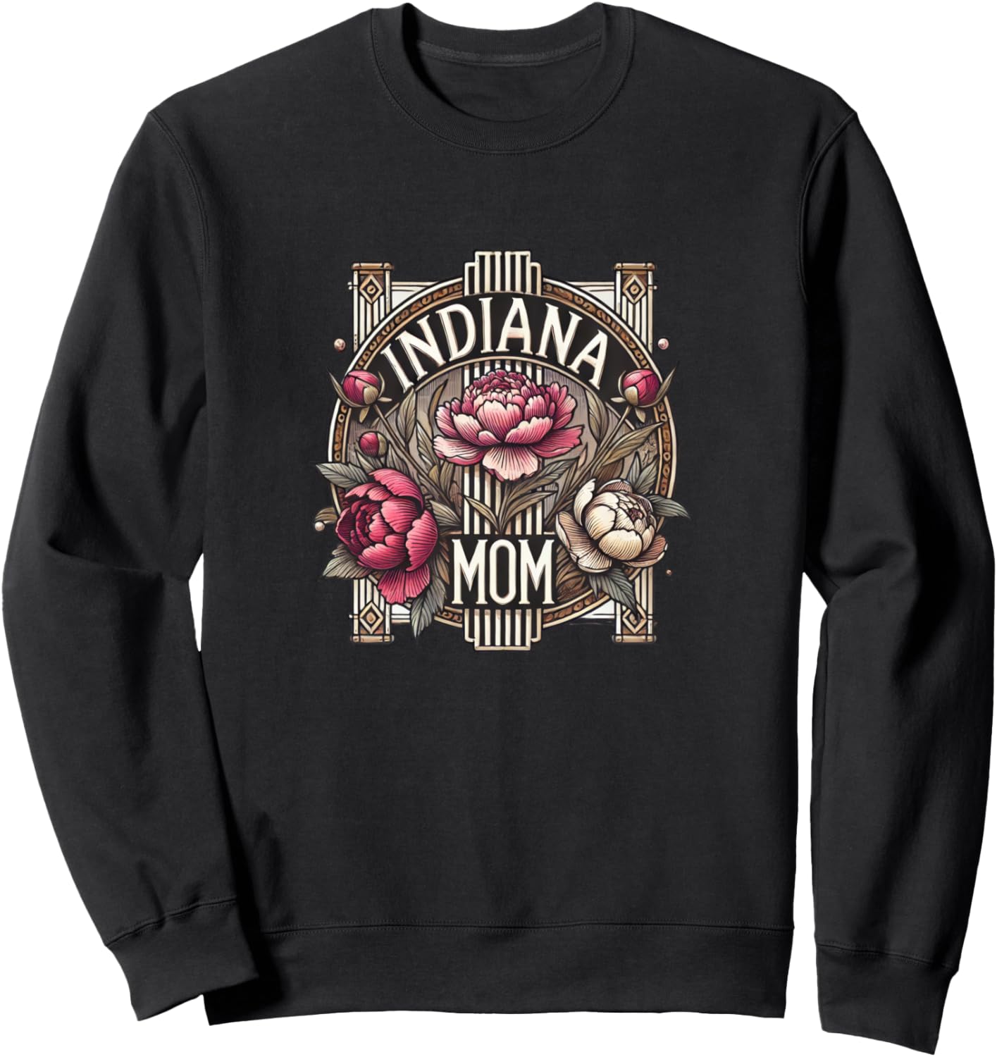 

Толстовка с цветочным рисунком в стиле Мама из Индианы ко Дню матери Sweet Mother Gardens Snugg, черный